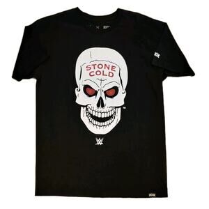 Rook x WWE Stone Cold Steve Austin Mens Tee TShirt Sz L Black Wrestling Rare NWT